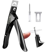 MelodySusie Acrylic Nail Clippers, Professional Nail Clippers Cutters for Acrylic Nails Fake Nail...