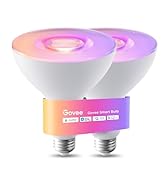 Govee PAR38 Smart Bulbs, Outdoor Flood Light Bulb Work with Alexa, Matter & SmartThings, IP65 Wat...