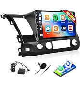CAMECHO 2+64GB Car Stereo Radio for 2006 2007 2008 2009 2010 2011 Honda Civic Radio with CarPlay ...