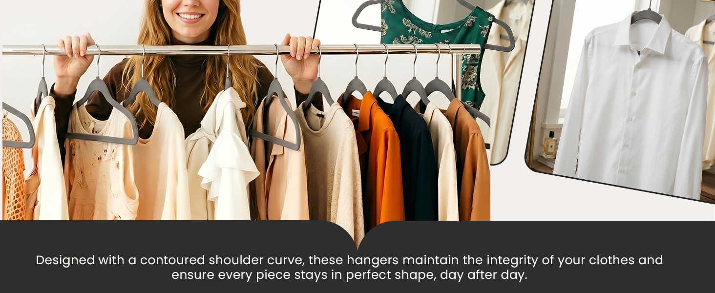 Space saving Velvet Hangers