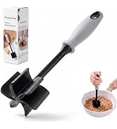 Avykalox Meat Chopper, 6 Curve Blades Meat Masher for Ground Beef & Meat, Heat Resistant Nylon Ha...