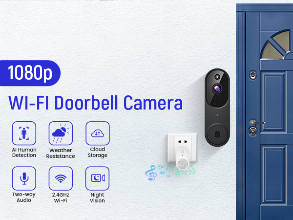 1080P Video Doorbell Camera