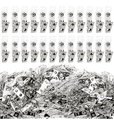 Happy Trees 300pc Metal Badge Clips with Strap Clear ID Strap Clip Adapter