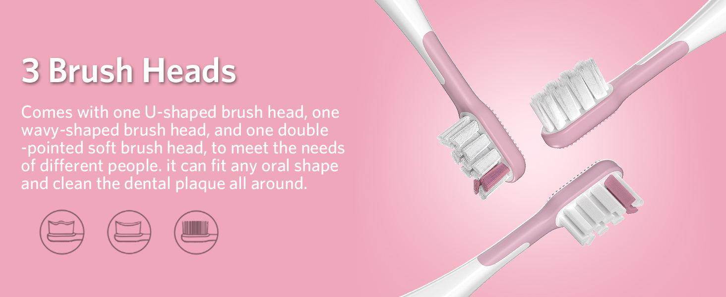 3 Brush Heads