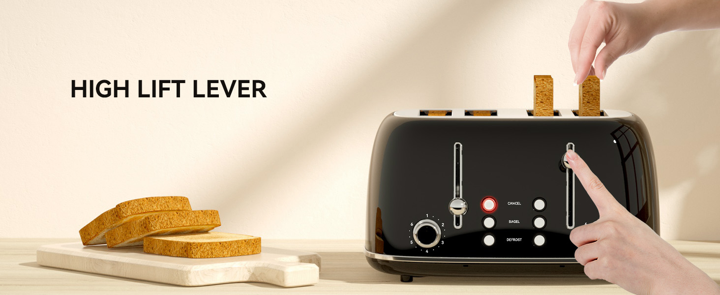 retro toaster 4 slice