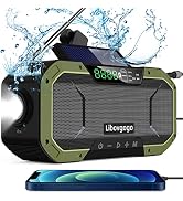 Emergency Radio Waterproof Camping Radio,Portable Digital AM FM Radio with Flashlight,Reading Lam...