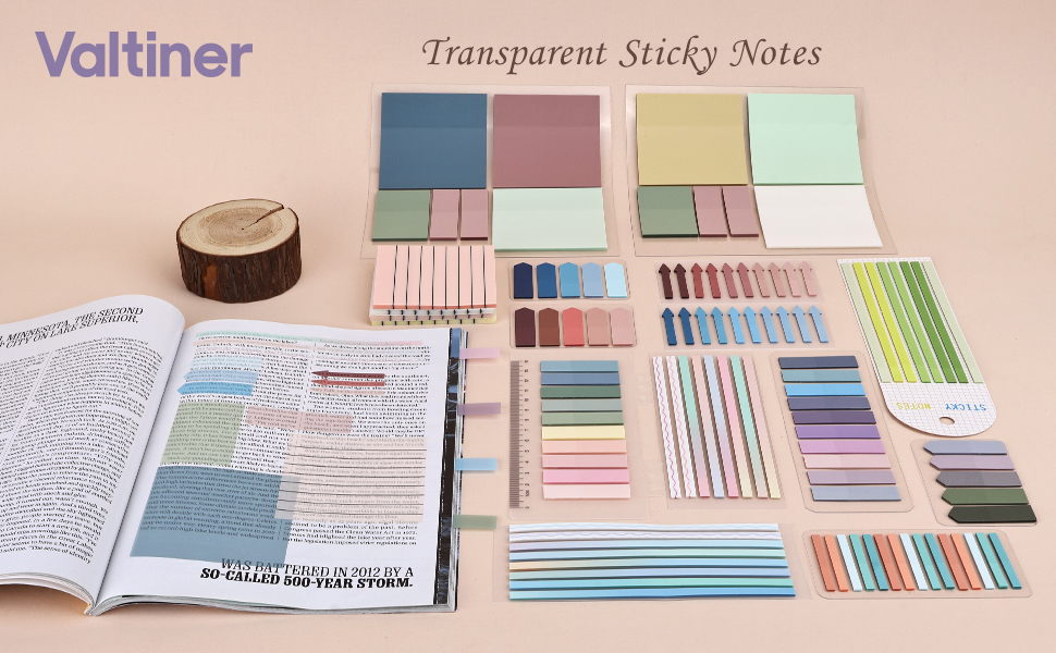 1000 Sheets Transparent Sticky Notes