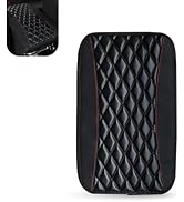 CouTunp Car Center Console Cover, Patchwork Leather Center Console Cushion Pad, Waterproof Dustpr...