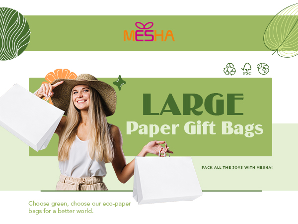 white shopping bags