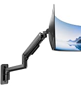 monTEK Ultra Wide Wall Mount Monitor Arm for 17-49 Inch Screens, Heavy Duty Single Monitor Mount ...