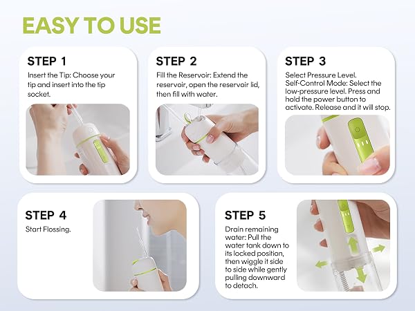 bixdo A30 PE Travel Size Water Flosser
