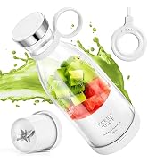 MIAOKE Portable Blender,Fashion Portable Blender for Shakes and Smoothies 11.8 Oz,Magnetic USB Fa...