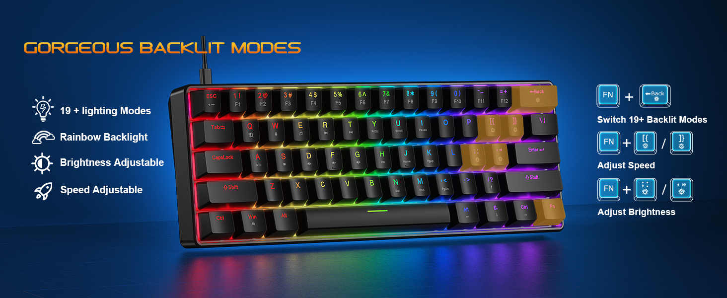 Light up keyboard rgb keyboard and mouse