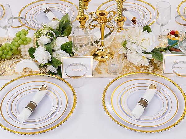 Gold Plastic Plates
