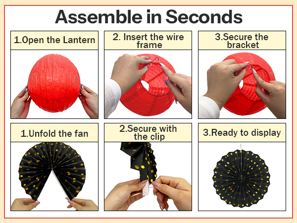 Red Black and Gold Party Decorations