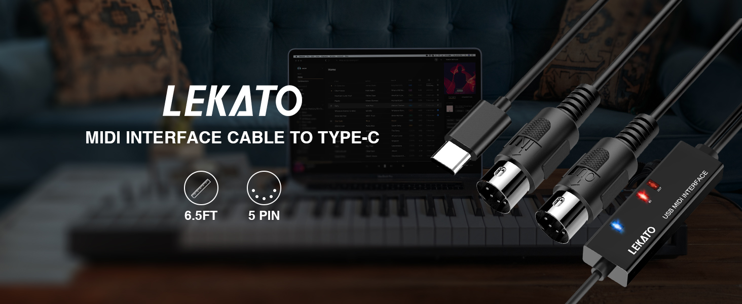 LEKATO MIDI USB C Interface