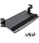 EHO Clamp-On Retractable Adjustable Keyboard Tray, Under Desk Ergonomic Keyboard Tray - Easy Tool...