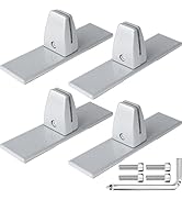 4 Packs Sneeze Guard Clamp Bracket , Sneeze Guard Shield Base for Countertop, Stick On Heavy Duty...