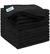 HOMEXCEL Microfiber Cleaning Cloths 12 Pack, Premium 16 x 16 inch Microfiber Towel for Cars, Ultr...