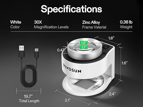 LED IllUMINATED LOUPE