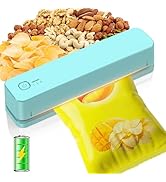 FEPPO Bag Sealer, 3000mAh Rechargeable Mini Bag Sealer with 6.2" Heating Strip, Heat Seal Portabl...