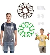 Disposable Aprons Glove Adults&Kids Set,140pcs With Parchment Paper,Food Service Waterproof Oil-P...
