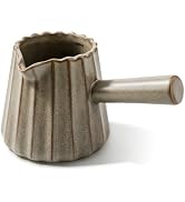 Ceramic Espresso Cups, Espresso Shot Cups with Spout & Handle, 6oz/200ml Espresso Measuring Cup, ...