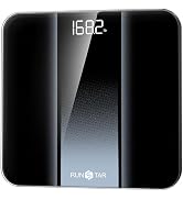 RunStar Digital Bathroom Scale for Body Weight with High Precision, Clear LED Backlight Display, ...
