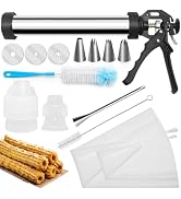 Churro Maker Machine, Catcan Churro Maker Kits Including Stainless Steel Churro Maker, Piping Bag...