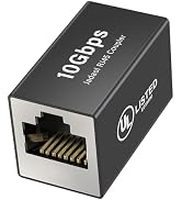 Jadaol [UL Listed RJ45 Coupler 10Gbps Shielded, Gold-Plated Contacts, Aluminum Alloy Inline Ether...