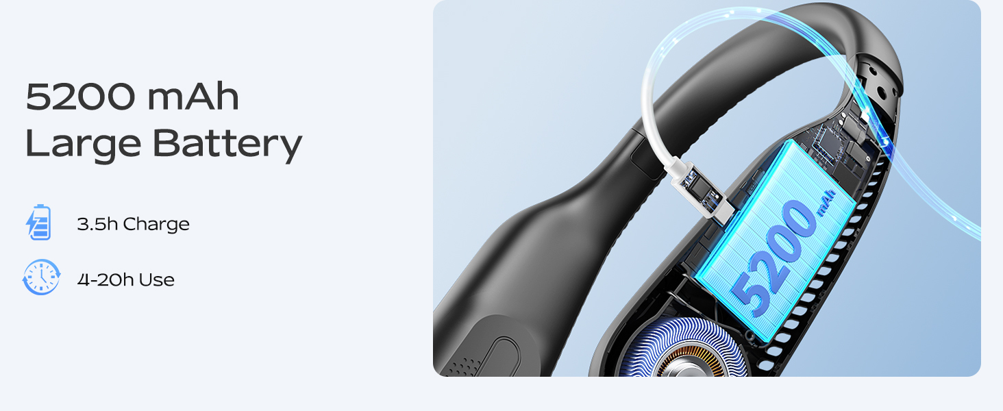 portable fan rechargeable; small portable fan; rechargeable neck fan;