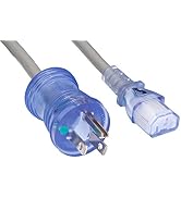Cablelera North American Hospital Grade Power Cord 18AWG 10ft (ZWACPCAY-10),Blue