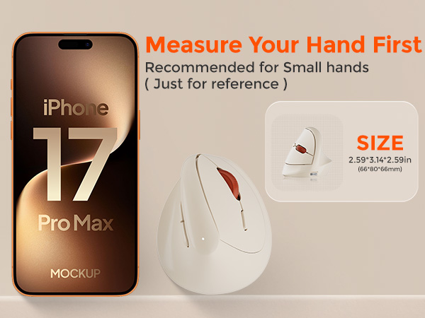 Ergonomic Vertical Wireless Mouse