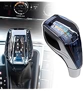 RULLINE Touch-Activated LED Illuminated Crystal Gear Shift Knob Compatible with Most Cars Without...