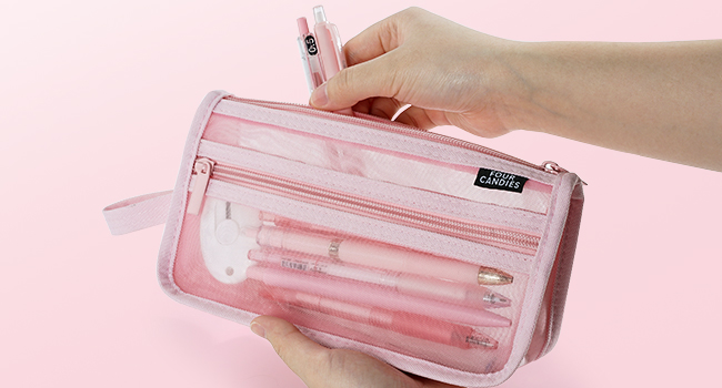 pink pencil case