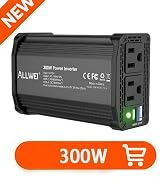 ALLWEI 300W Power Inverter 12V DC to 110V AC Car Plug Adapter Outlet Converter with 65W PD USB-C ...