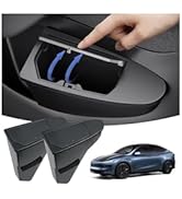 Shademax 2PCS Car Front Door Trash Can for Tesla Model Y Juniper 2026 2025, Side Door Storage Box...