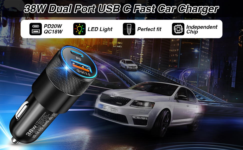 usb c car charger