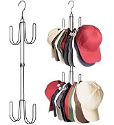 Hat Hangers for Closet, Stainless Steel Hat Organizer, Hat Racks for Baseball Caps, Cap Organizer...