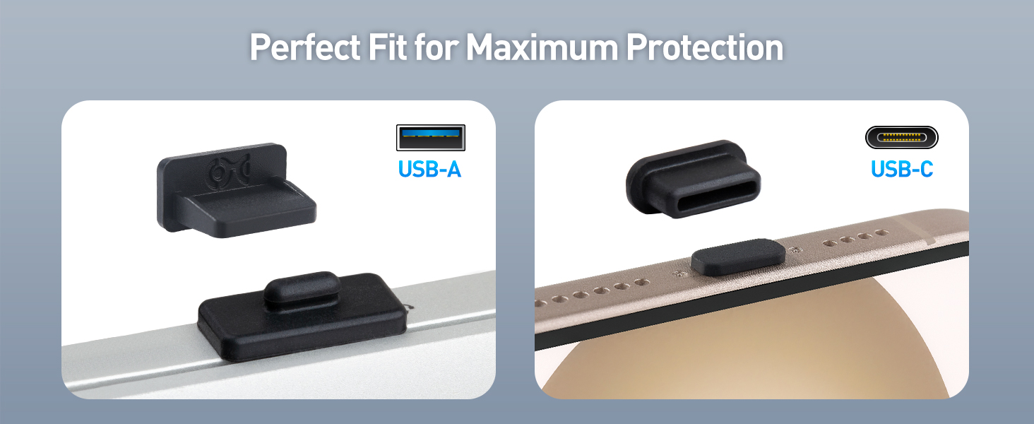 Combo-Pack USB-C and USB Port Covers