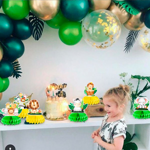 safari jungle animal honeycomb centerpieces