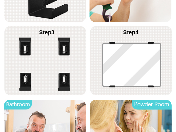 Mirror clips