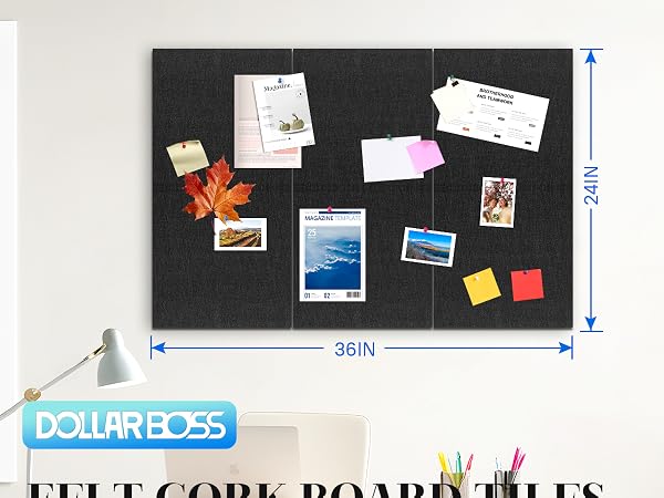 felt board tiles corkboard for wall