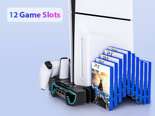ps5 cooling station with headset holder