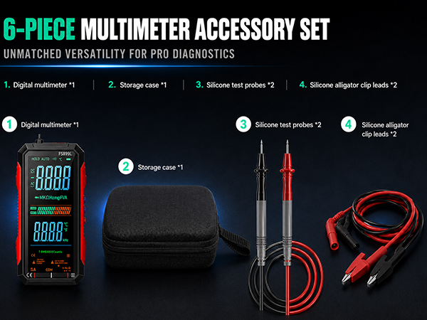 2026 Upgraded FS899L Digital Multimeter