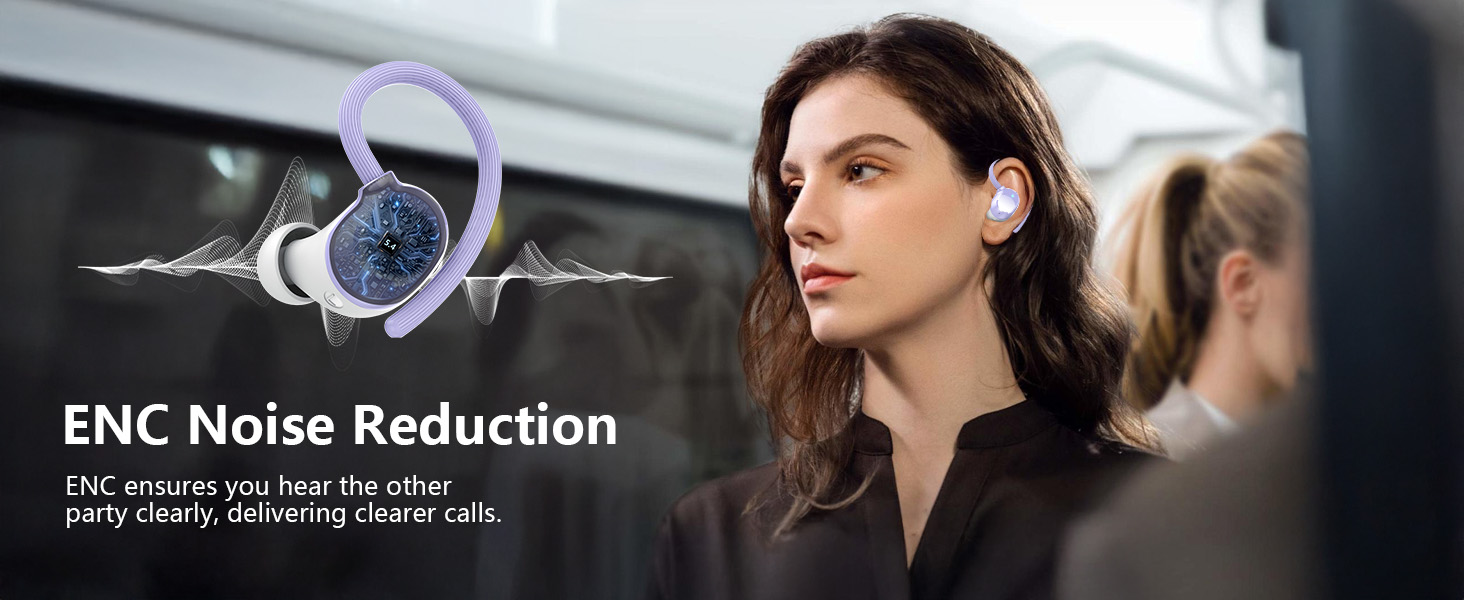 Bluetooth 5.4 Sport Headphones Sport Wireless Bluetooth Earphone