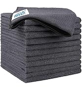 HOMEXCEL Microfiber Cleaning Cloths 12 Pack, Premium 16 x 16 inch Microfiber Towel for Cars, Ultr...