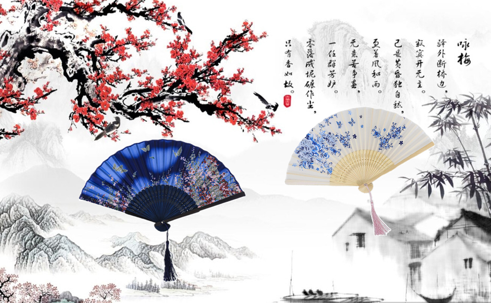 Folding Hand Fan for Women,