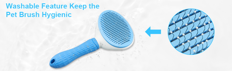 dog brush for long or short haired dogs, dog grooming brush, cat hair brush, pet brush