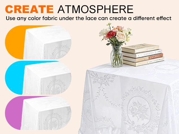 White lace Tablecloth